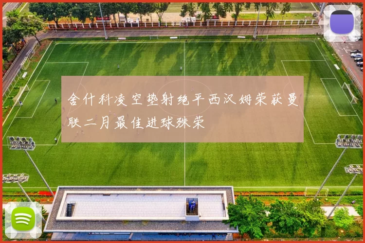 舍什科凌空垫射绝平西汉姆荣获曼联二月最佳进球殊荣